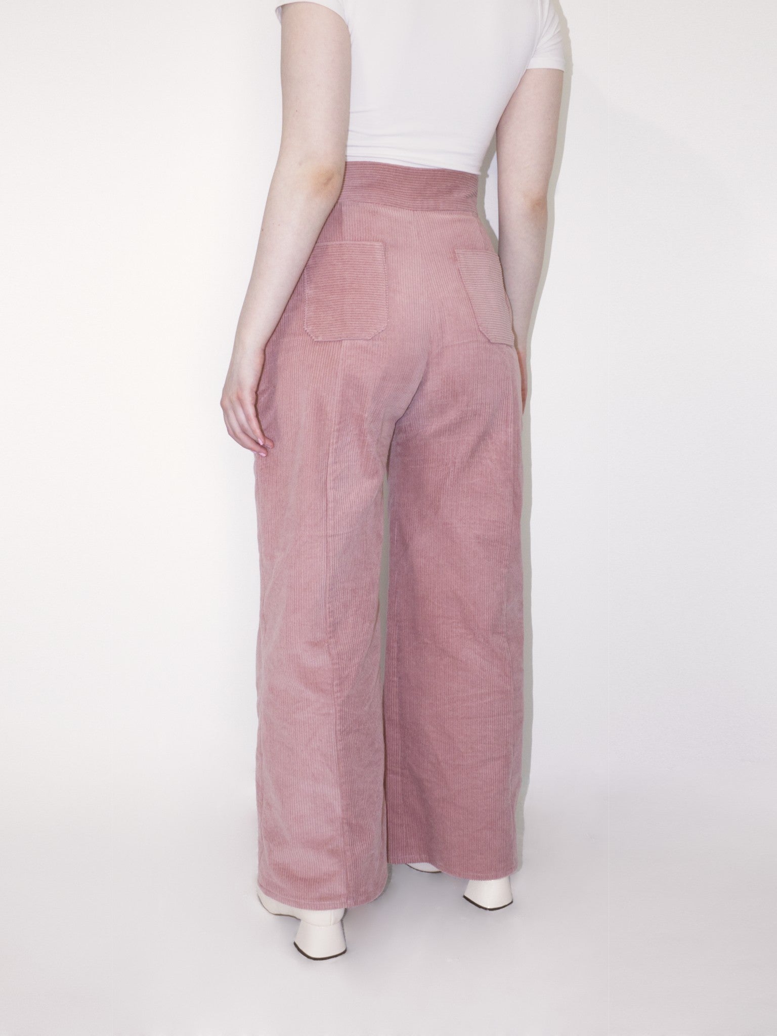 Back view of the pants showing the two patch pockets.