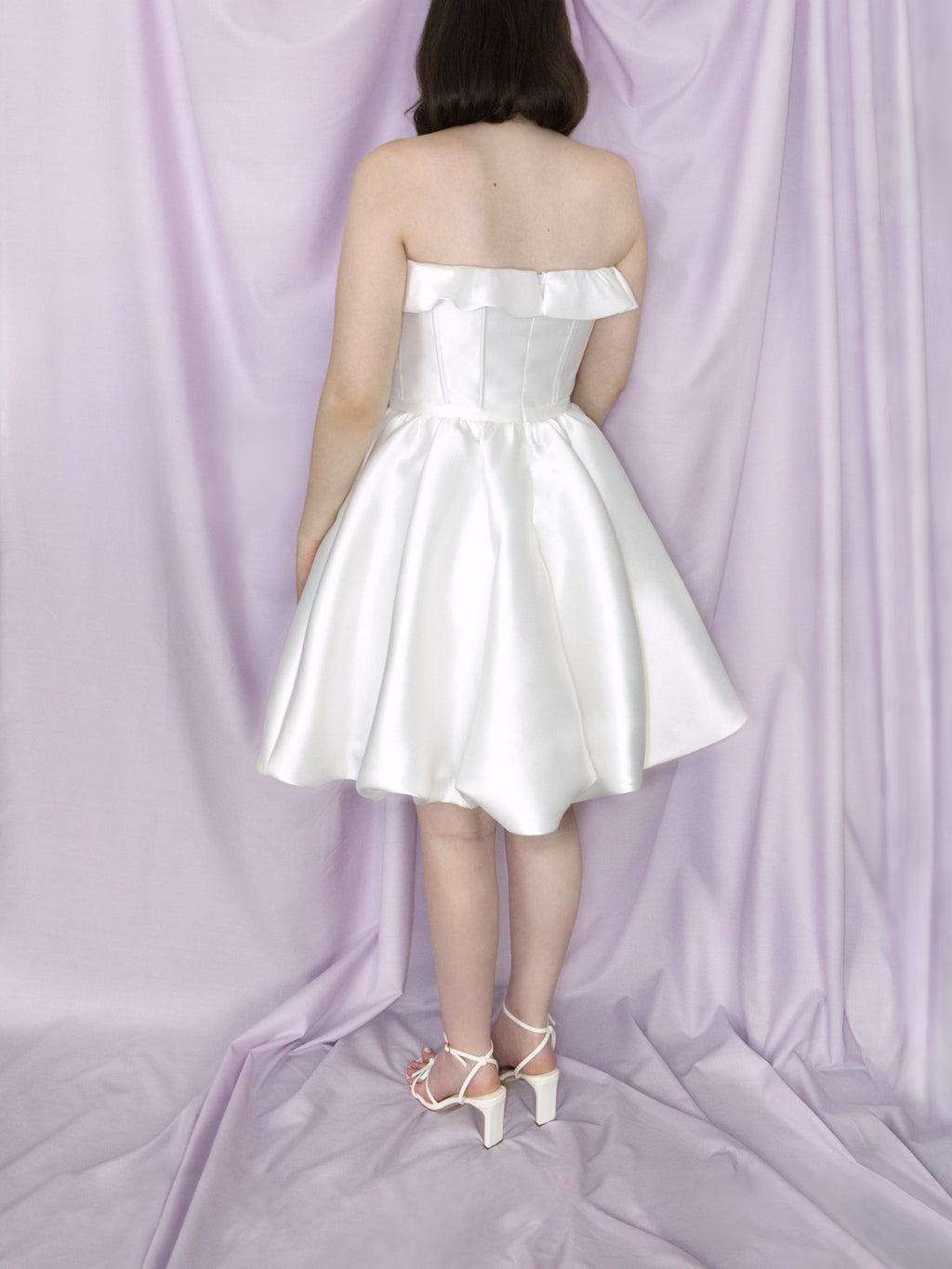 Sweetheart Frill Bubble Mini Dress