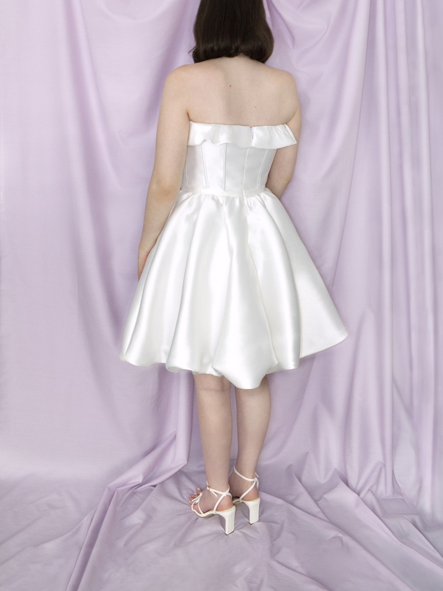 Sweetheart Frill Bubble Mini Dress