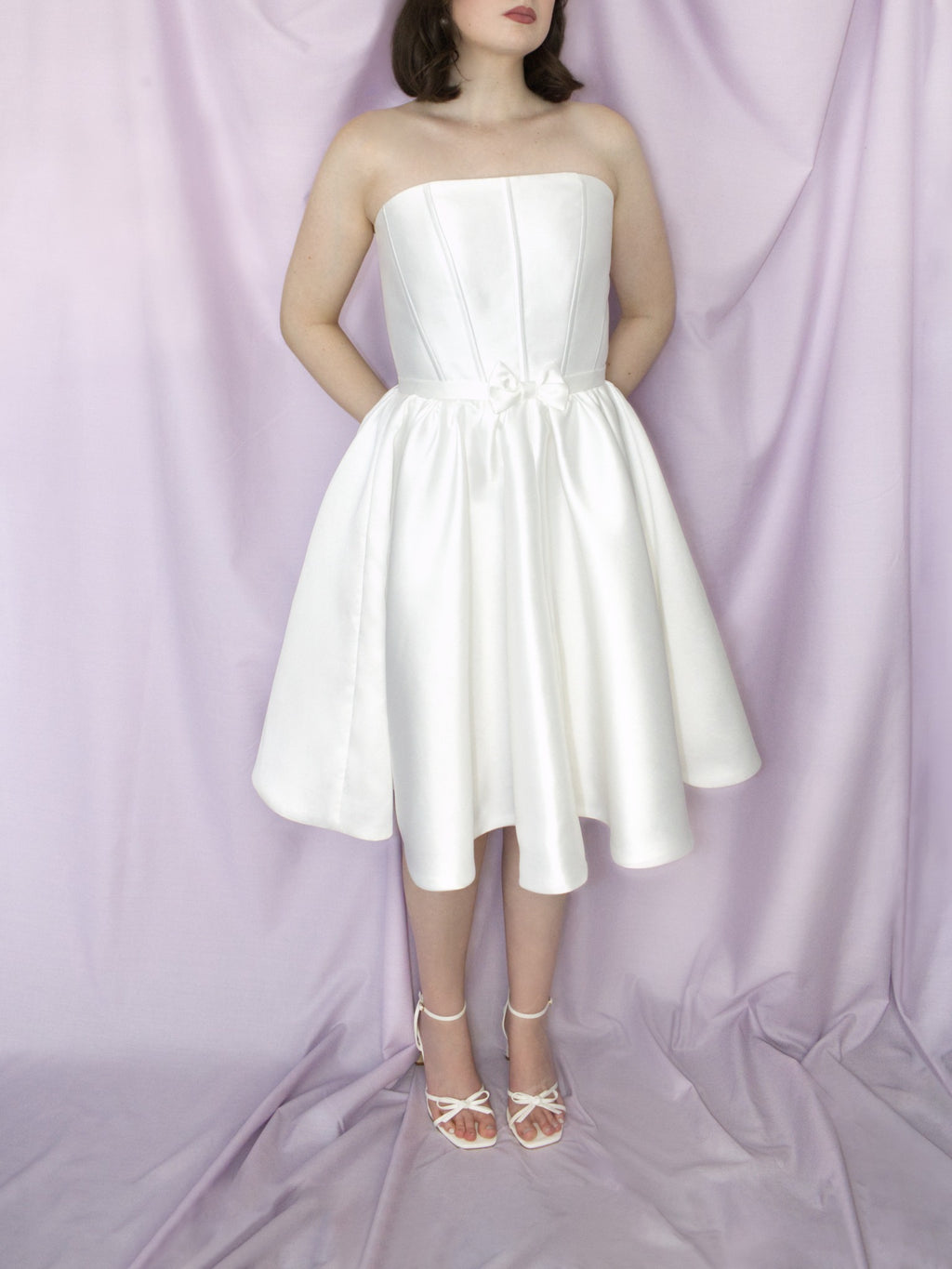 Bow Waist Flare Dress