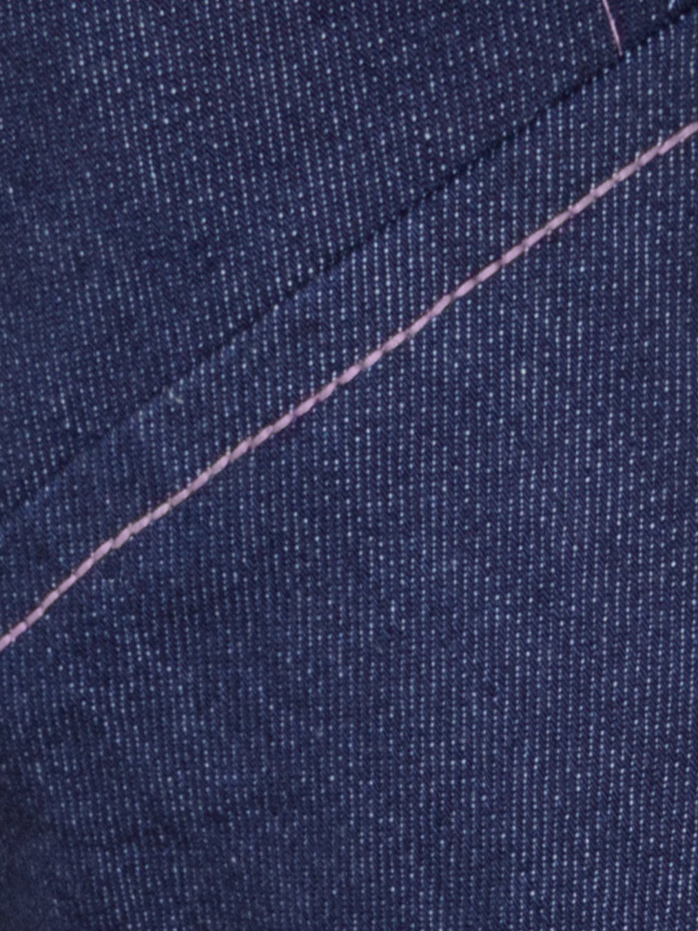 Light purple topstitching detail.