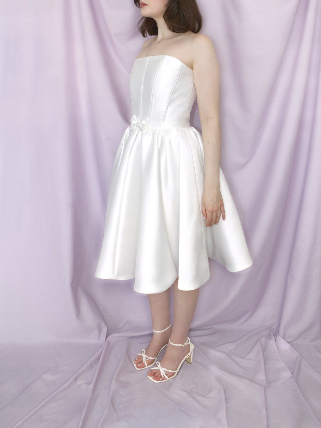 Bow Waist Flare Dress