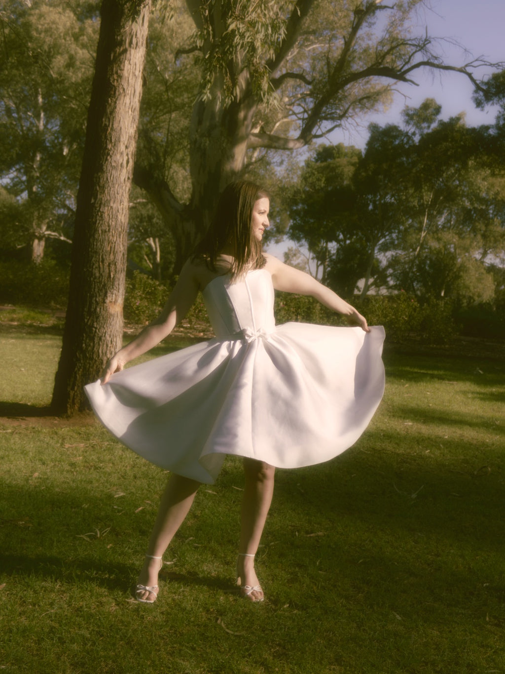 Bow Waist Flare Dress
