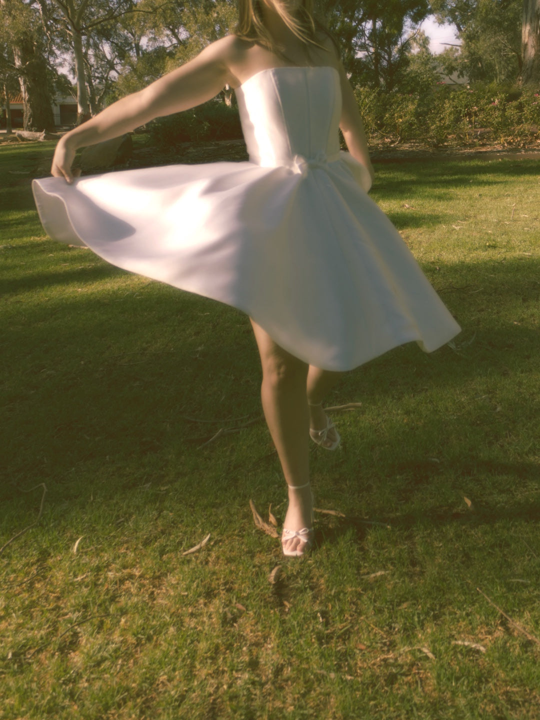 Bow Waist Flare Dress